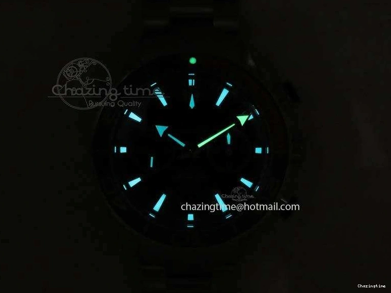 1223 Planet Ocean Master Chronometer Chrono SS OM 1:1 Best Edition Gray Dial On SS Bracelet A Reliable 8180